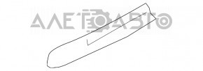Door curtain trim rear left Porsche Panamera 10-16 small